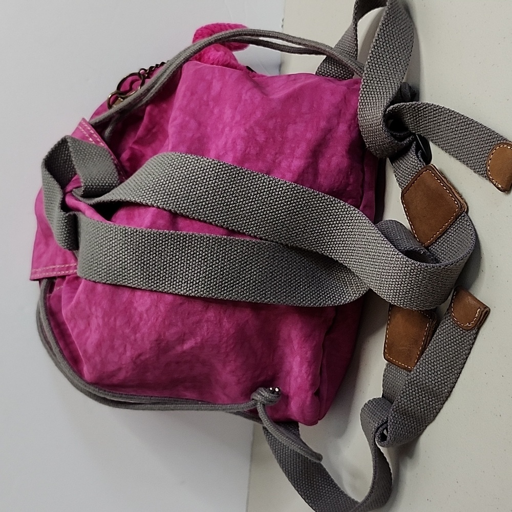 Kipling Y2K Drawstring Backpack Monkey Keychain - image 2